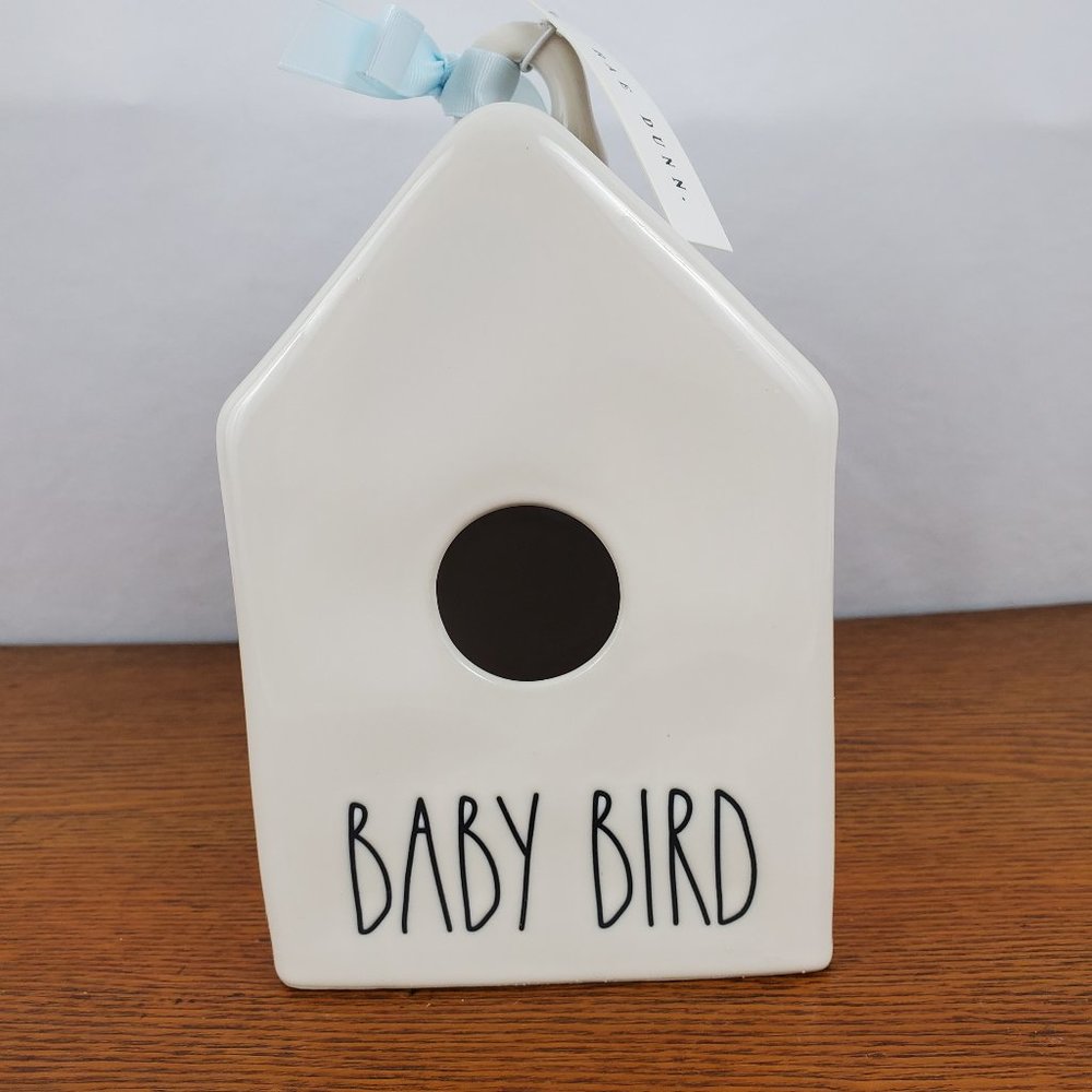 Rae Dunn Birdhouse Baby Bird Pottery Magenta New